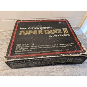 ISAAC ASIMOV PRESENTS SUPER QUIZ BY WADDINGTONS 1982  TRIVIAL TRIVIA GAME, 3rd E
